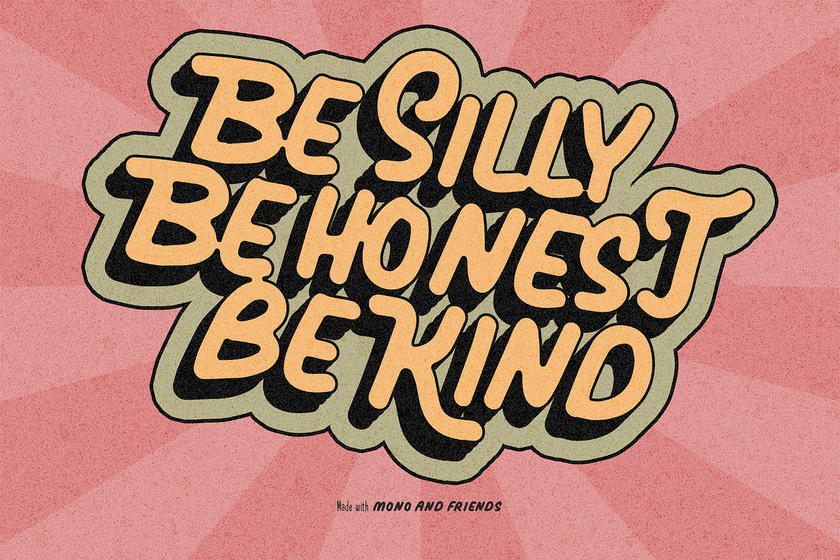 Mono and Friends, a Script Font by alit design (Photo 9 of 20)