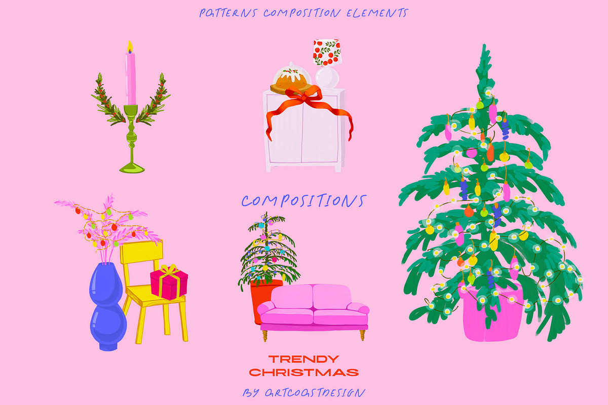 Acrylic Trendy Christmas, an Object Graphic by nadispasibenko (Photo 9 of 18)