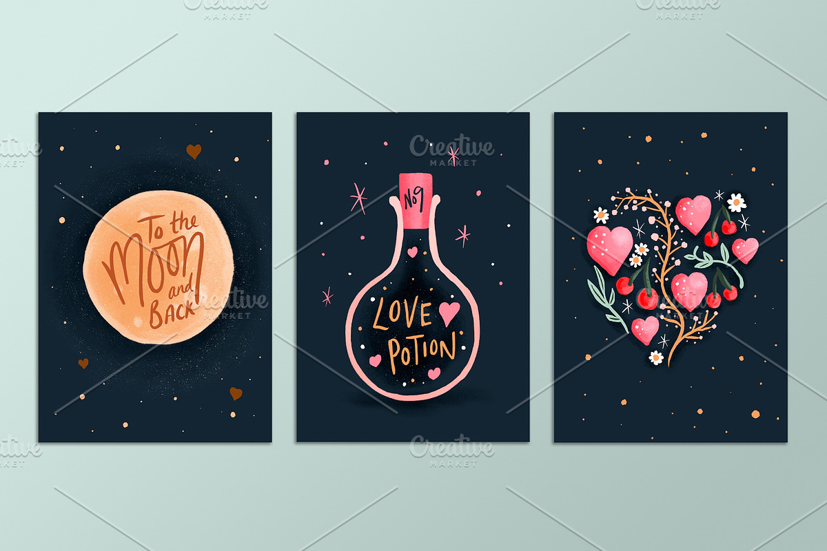 Love Story Gouache Illustration Pack, an Illustration by Laura Ingham (Photo 12 of 14)