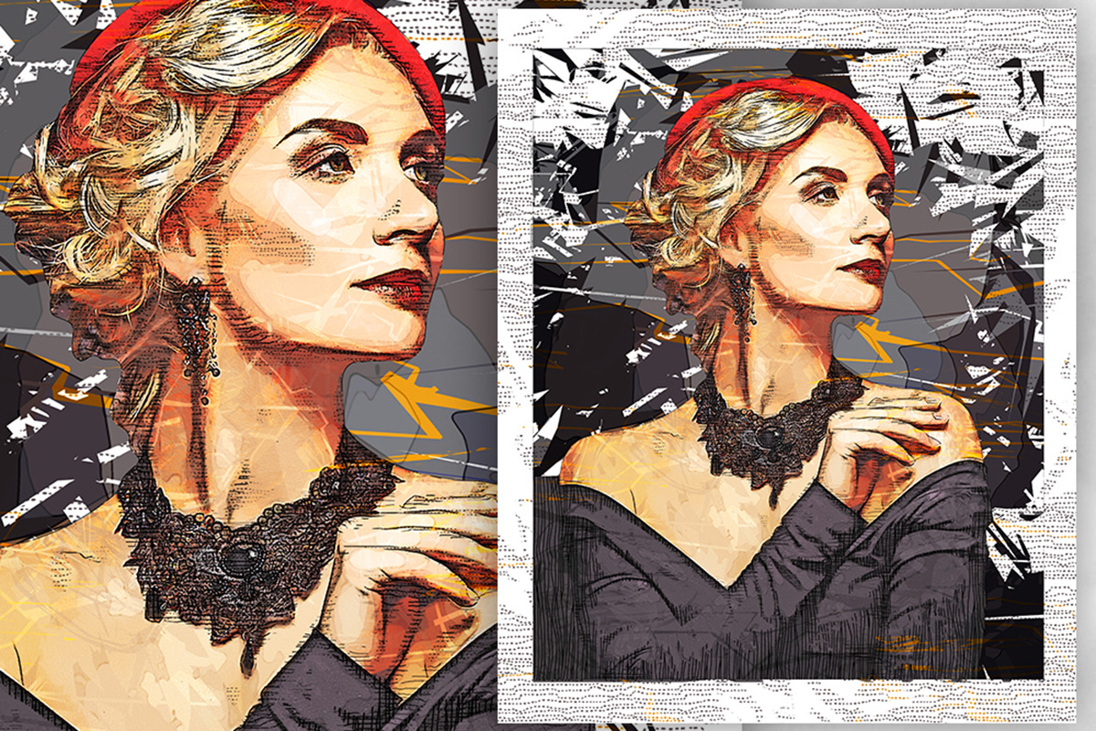 Modern Illustration Photoshop Action, an Action Add-On by GorynArt (Photo 8 of 21)