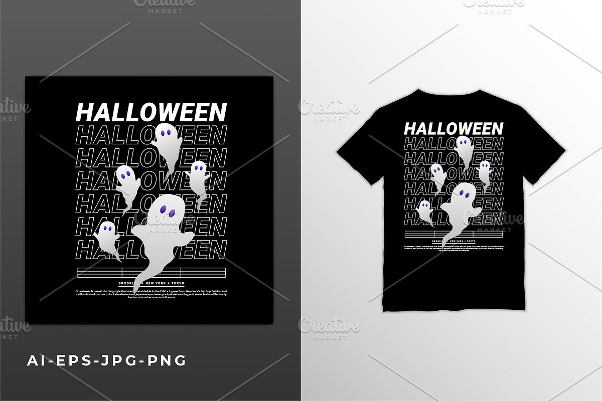 Halloween t-shirts design, a Background Graphic by Vervenaaa3