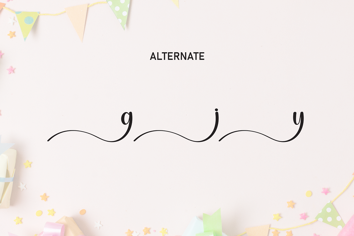 Birthday | Script Font, a Handwritten Font by Scratchones (Photo 8 of 9)