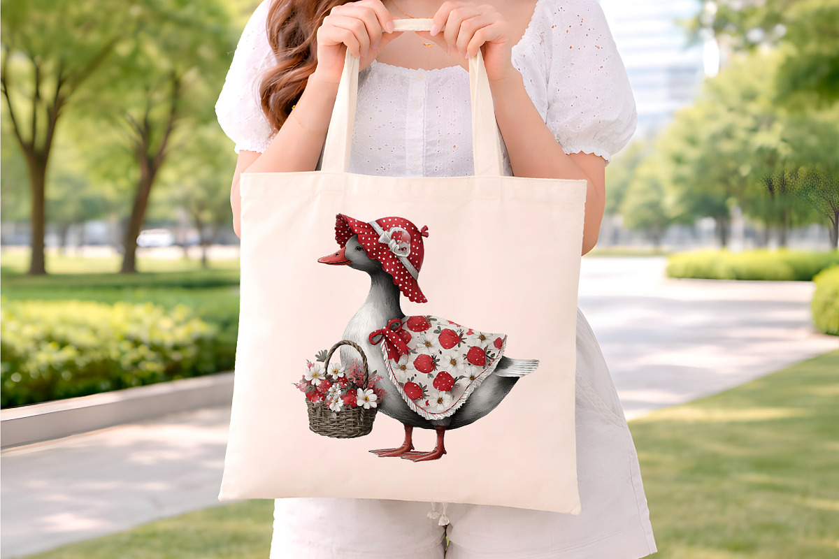 Strawberry Goose Clipart Bundle, an Illustration by Digital Artistic99 (Photo 6 of 9)