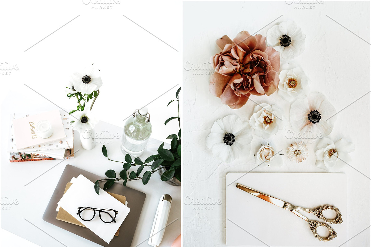Floral Feminist Styled Stock Bundle, a Product Mockup by LaPorte Images (Photo 2 of 6)
