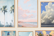 Coastal Wall Art Prints Bundle, a Background Graphic by Artemsky (Thumbnail 6 of 15)