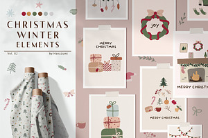 Christmas Winter Abstract Vol.2