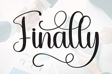 Finally | Script Font