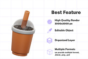Food & Drink 3D Icons Set, a Food & Drink 3D Model by Kentung 3D (Thumbnail 5 of 6)