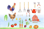 Clipart Farmer's Life, a Food Illustration by Anastasia Timosch (Thumbnail 3 of 8)