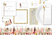Big romantic dried flower set, a Texture Illustration by marie dricot (Thumbnail 8 of 18)