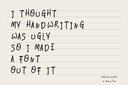 Wrong Diary – Raw Handwritten Font, a Handwritten Font by Badsign Type (Thumbnail 4 of 8)