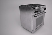 30 inch gas range cooker, a Furniture 3D Model by kjpargeterimages (Thumbnail 8 of 15)