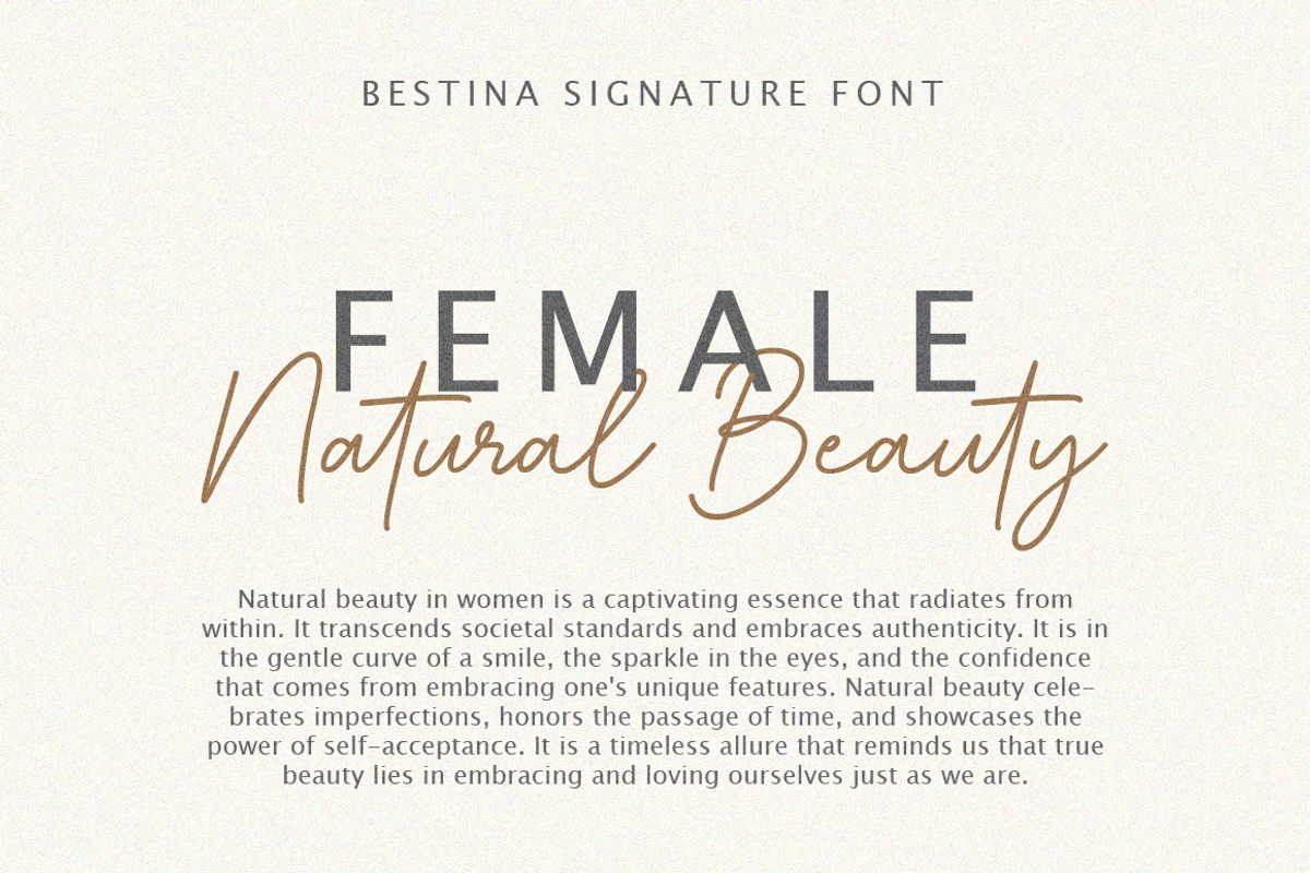 Bestina Signature Script Font, a Script Font by Typebae (Photo 5 of 8)