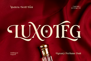 Luxoteg - Luxury Perfume Font