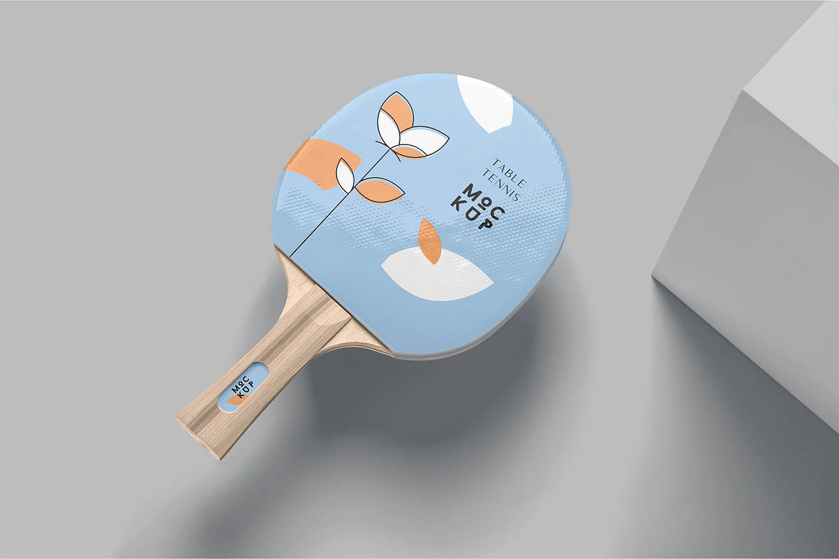 Table Tennis Racket Mockups, a Product Mockup by megostudi0 (Photo 6 of 6)