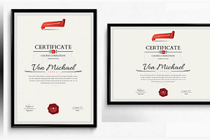 Certificate, a Stationery Template by Rongbaaz