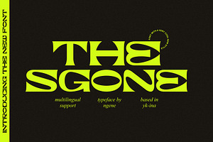 The Sgone Typeface