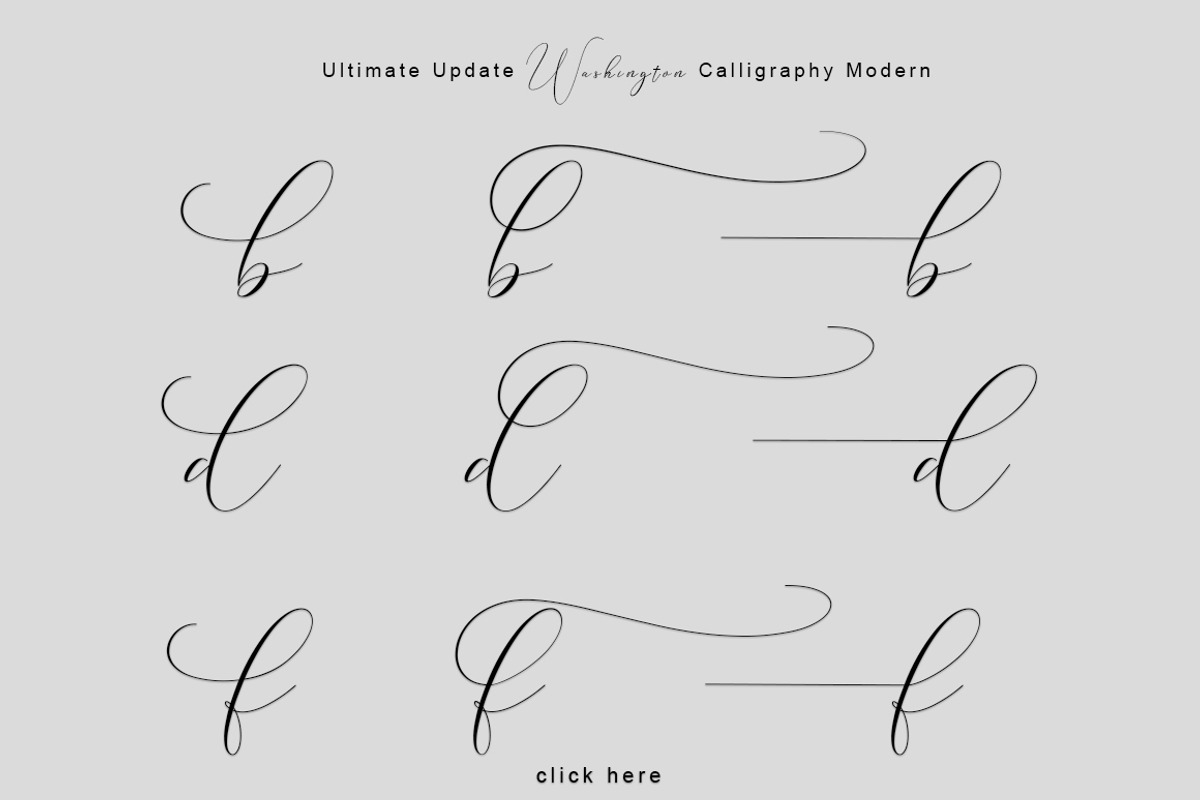 Washington Calligraphy Modern preview 6
