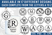 Floral Alphabet Monogram Letter SVG, a Graphic by D2PUTRI (Thumbnail 2 of 27)