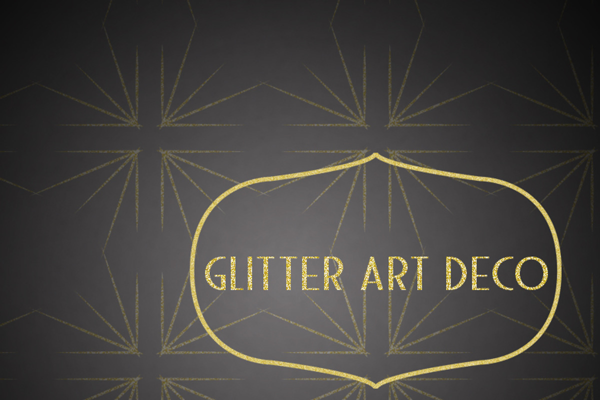 Art Deco Glitter Patterns & Graphics preview 2