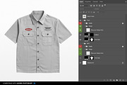 Workshirt Mockup, a Shirt Mockup by Irhasalfahad (Thumbnail 4 of 4)