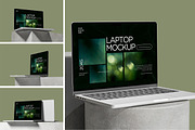 Realistic Laptop Mockup, a Mac Mockup by SimpangGraphics (Thumbnail 1 of 5)