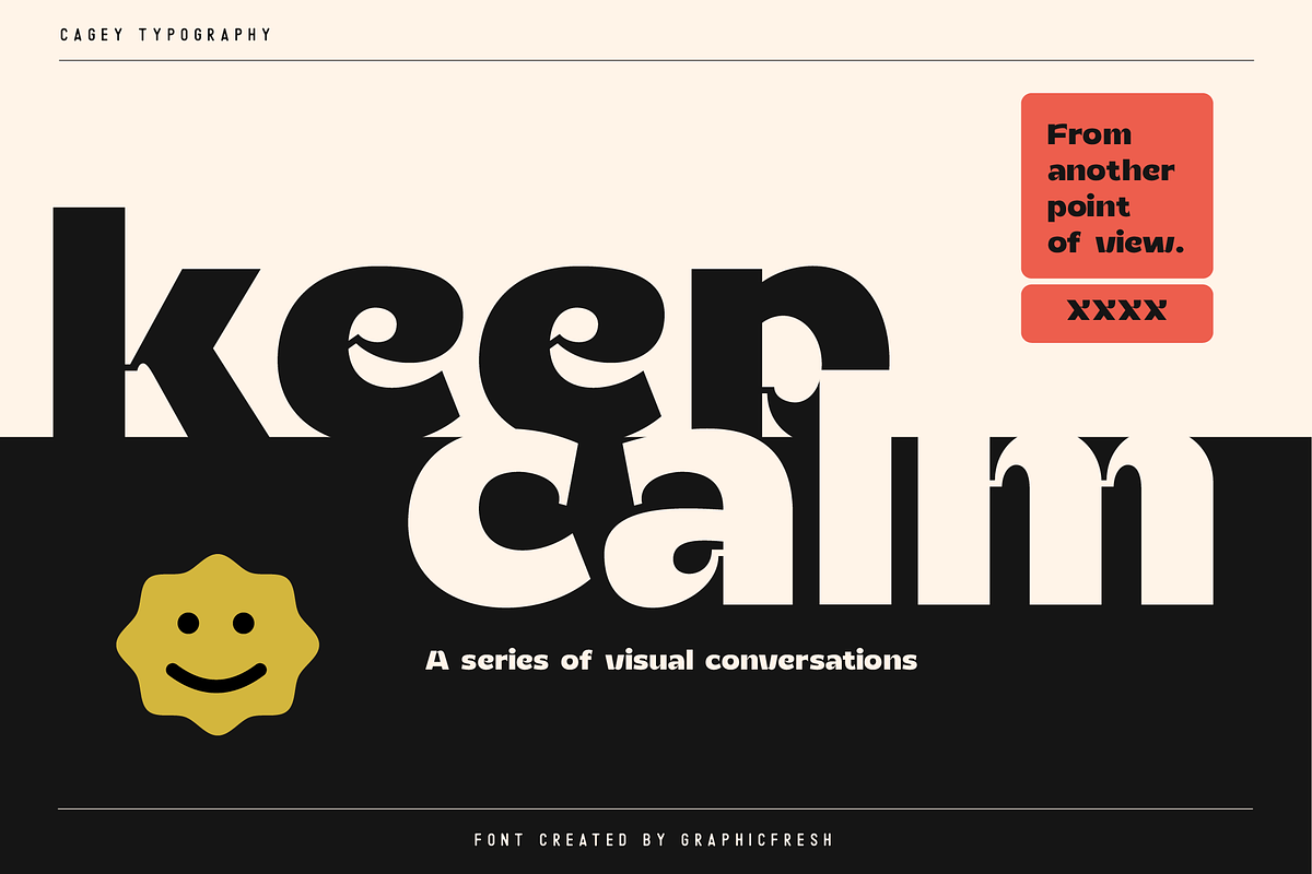 Cagey - The Bold Retro Font, a Sans Serif Font by Graphicfresh (Photo 3 of 10)