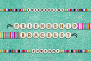 Friendship Bracelet 3D Bitmap Font, a Sans Serif Font by The Creative Bix (Thumbnail 1 of 8)