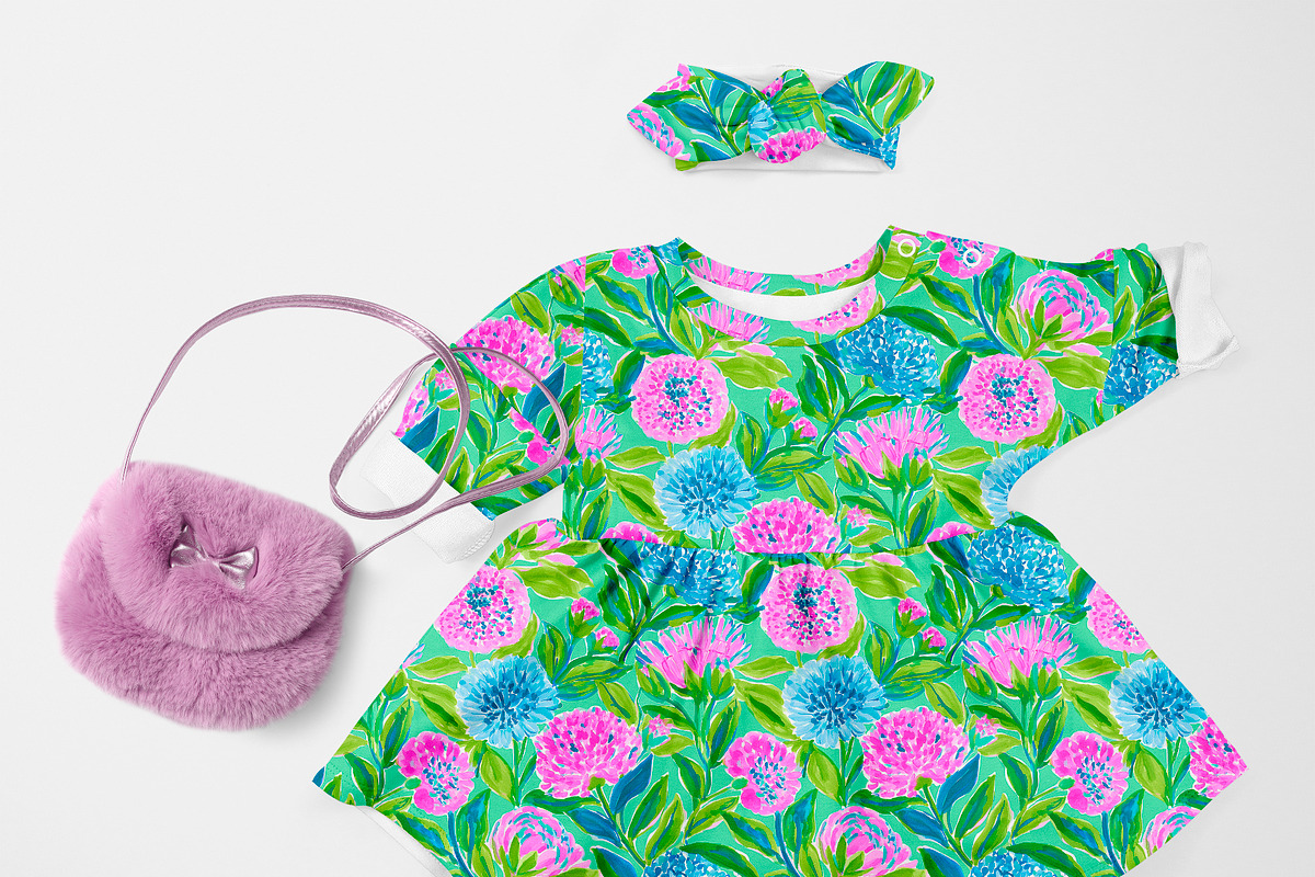 Seamless Preppy Floral Patterns, a Pattern Graphic by The Preppy Artist (Photo 9 of 11)