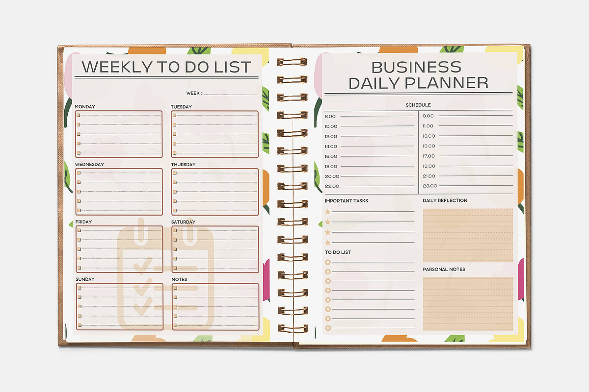 Canva Ultimate Planner Bundle Vol.2, a Stationery Template by ROJI CREATOR