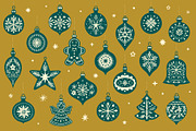 Retro Christmas Ornaments, an Object Graphic by Graphic Goods (Thumbnail 3 of 10)