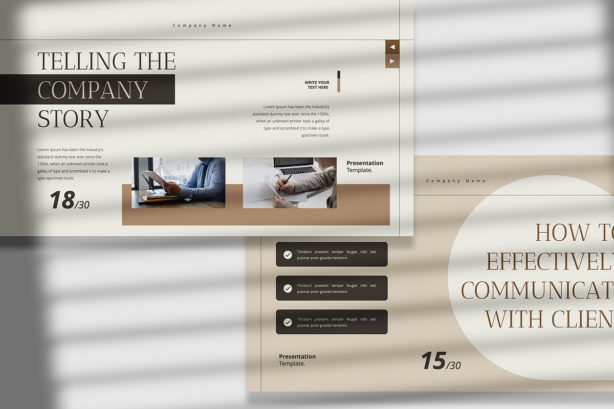 Client Welcome Guide PowerPoint, a Presentation Template by Boinah Studio