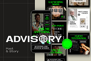 Advisory - Canva Instagram pack, a Social Media Template by Dirtytemp Studio (Thumbnail 1 of 6)