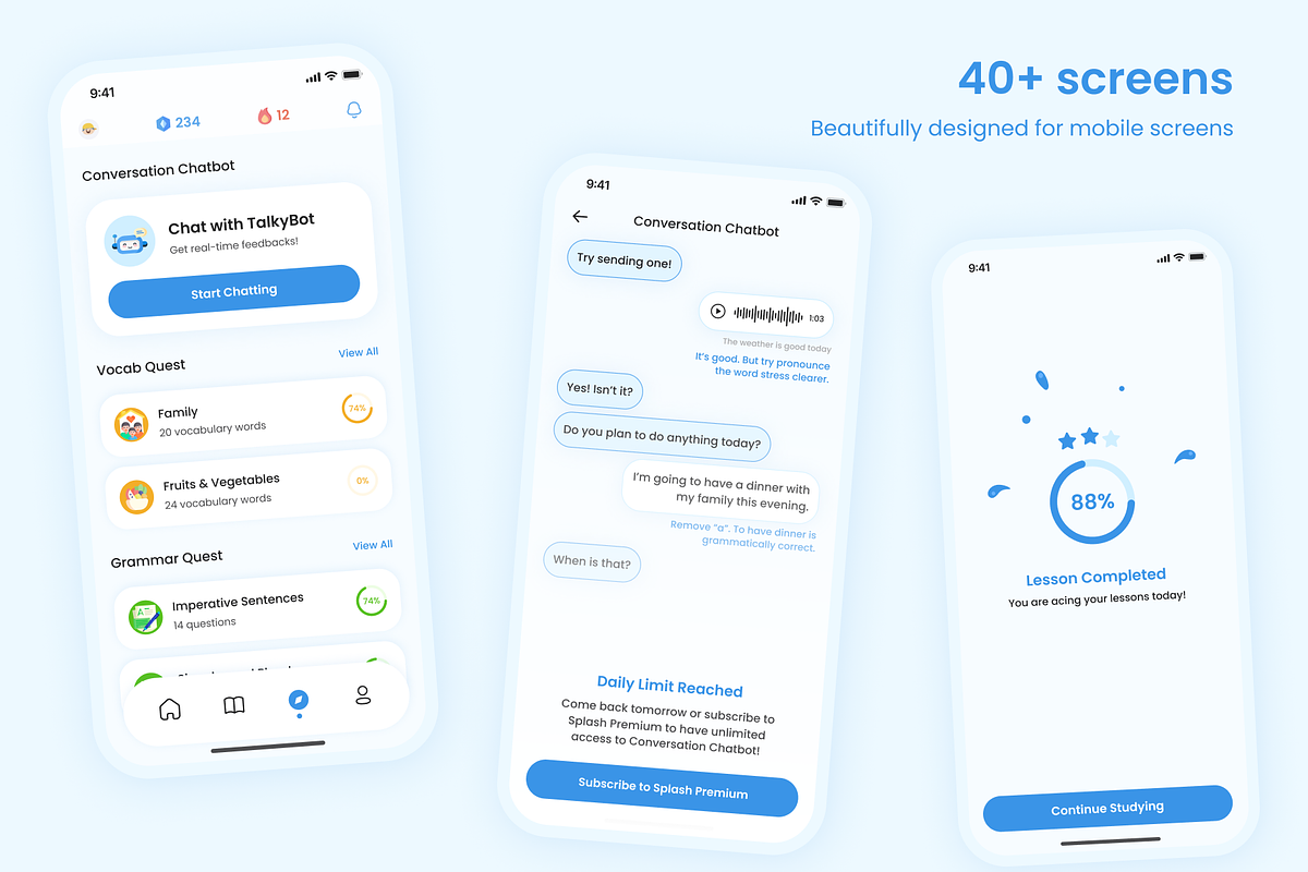 Splash - English Learning App, a Templates & Theme by Capi Product (Photo 6 of 8)