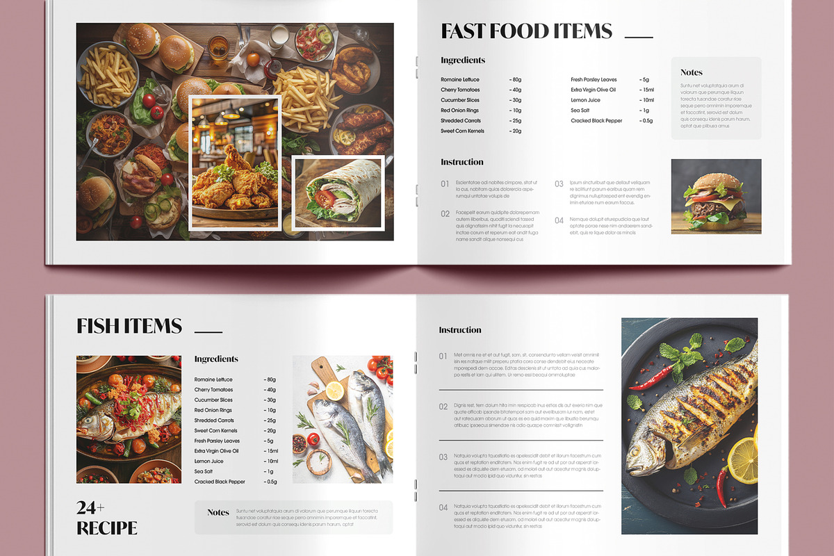 Creative Cookbook Magazine Template preview 5