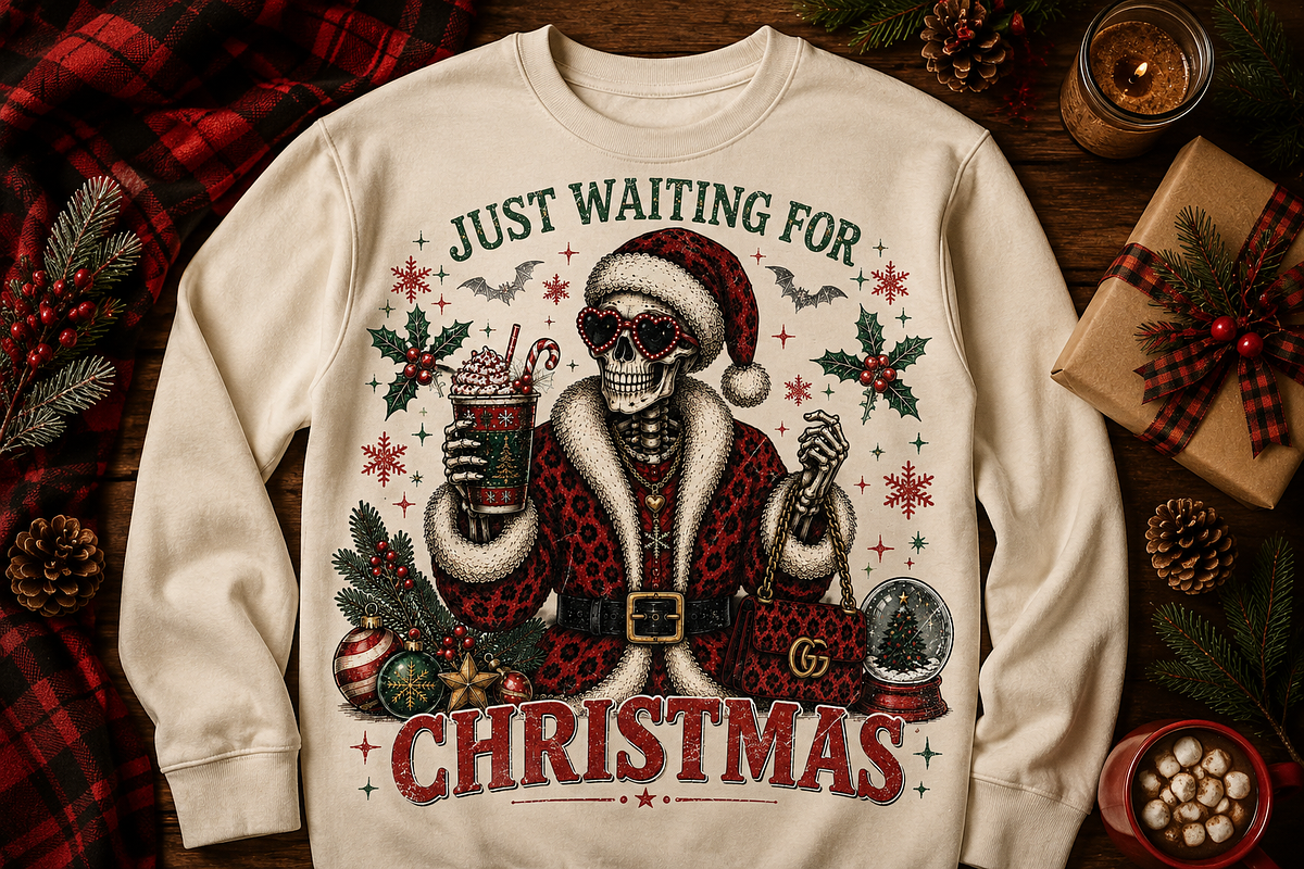 Retro Skeleton Christmas Png Bundle, an Object Graphic by Daisy Design (Photo 20 of 22)