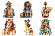 Bronze Spring Travel Clipart, an Illustration by SinaCreation (Thumbnail 3 of 5)