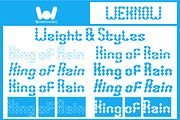 King of Rain font, a Font by weknow (Thumbnail 7 of 8)