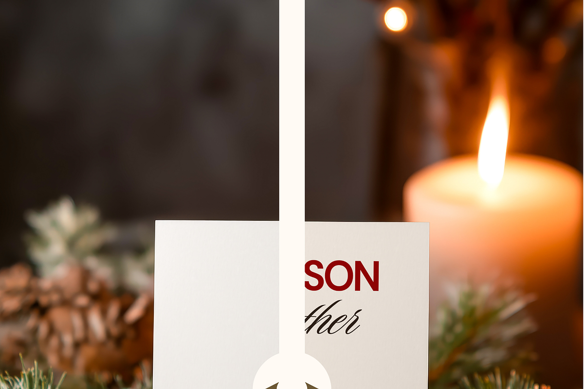 Rustic Christmas Card Mockup 5x7 in, an Advertising Mockup by Serenefeeling (Photo 5 of 7)