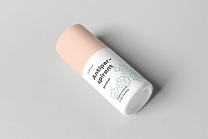 Skew Deodorant Stick Bottle Mockup, an Advertising Mockup by DesignRushMarket