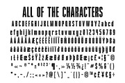 Richard – Condensed Inktrap Font, a Sans Serif Font by Craft Supply Co. (Thumbnail 8 of 8)