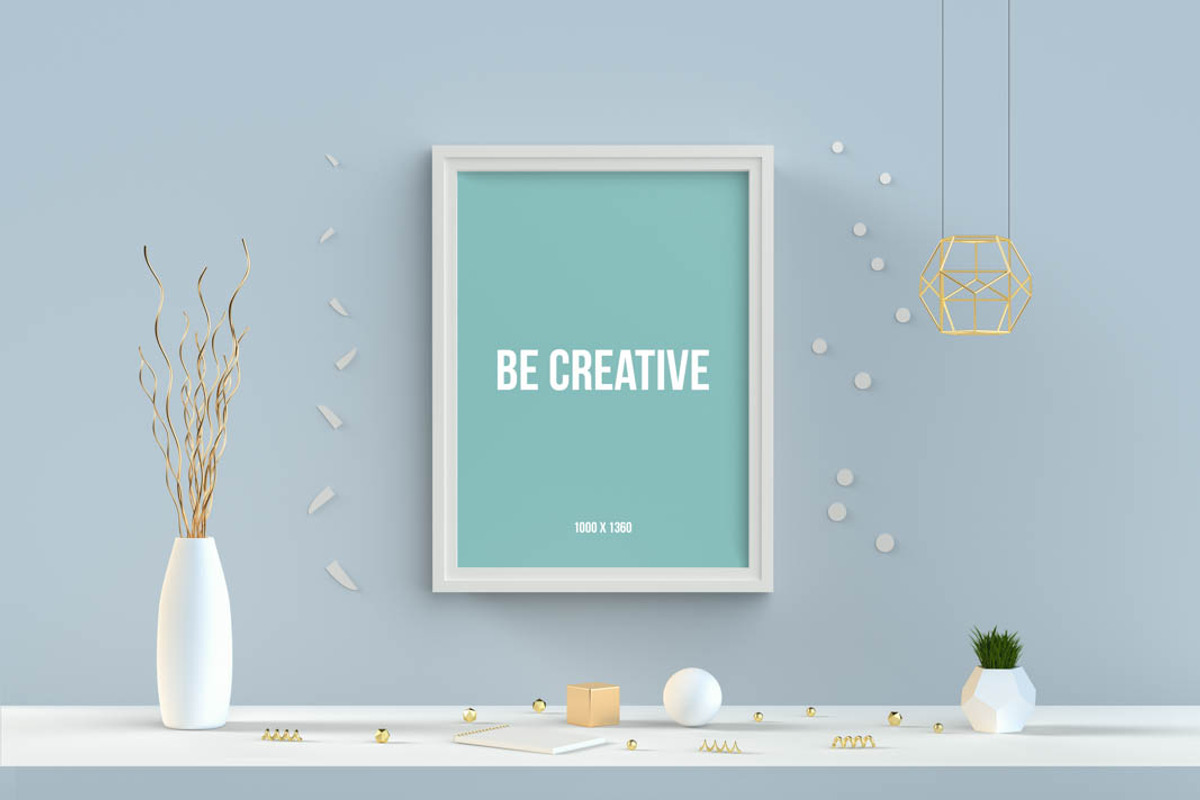 Frames Mockups - Customizable Scene, a Print Template by Aedon Design (Photo 5 of 9)