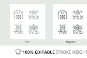 Farming icons collection, an Outline Icon by Bezvershenko (Thumbnail 3 of 9)