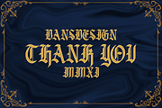 Betchers, a Blackletter Font by dansdesign (Thumbnail 7 of 7)