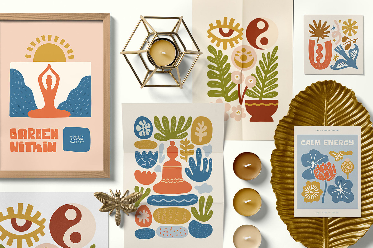 Calm Energy | Wall Art Creator, an Object Graphic by Leleka.Store (Photo 2 of 18)