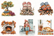 Autumn Aesthetic Elements Clipart, an Illustration by OK Design (Thumbnail 3 of 5)