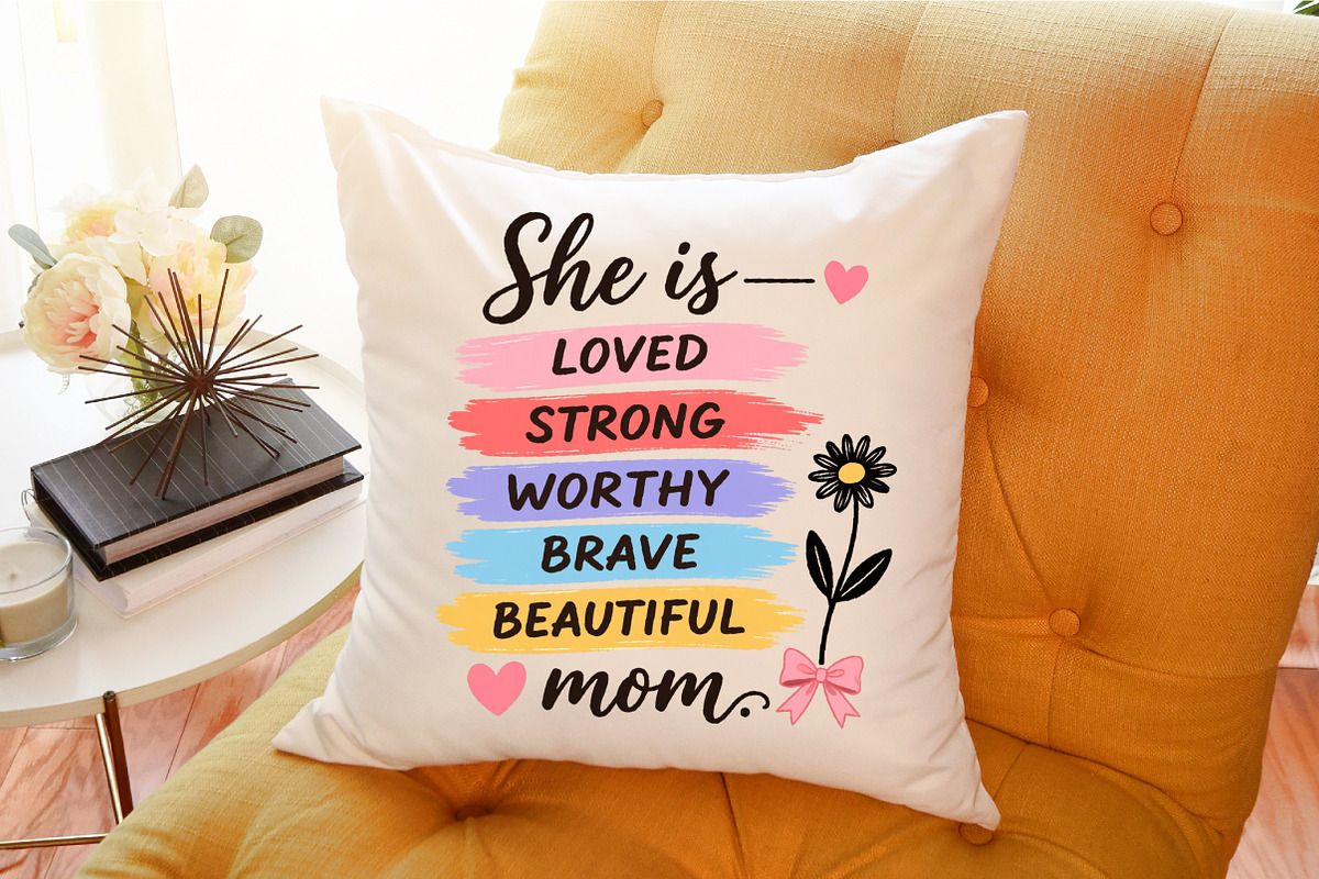 Mother's Day Svg, She is Mom Svg, a Seasonal Illustration by Sublimation Artist (Photo 9 of 9)
