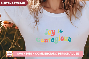 Joy Is Contagious SVG Cut Files