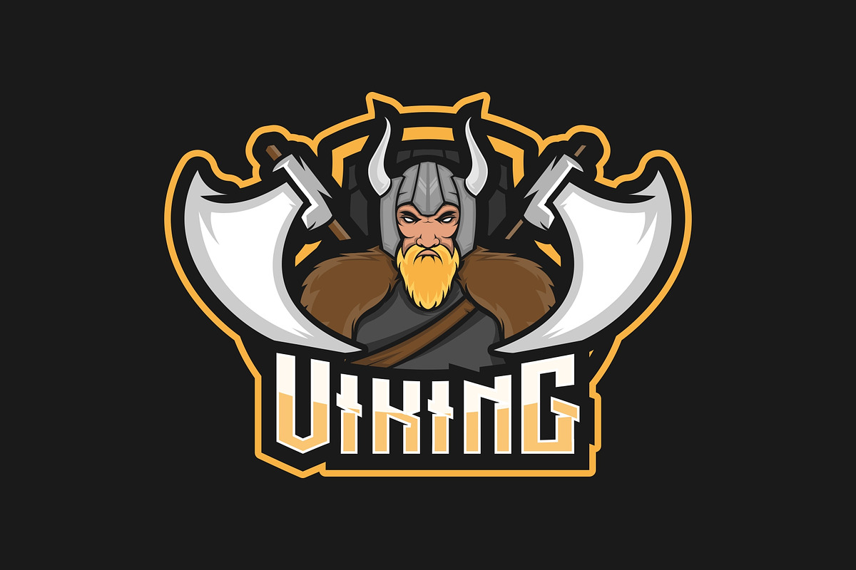 Viking Mascot Sport Logo Vector, a Branding & Logo Template by Jhon.aburame