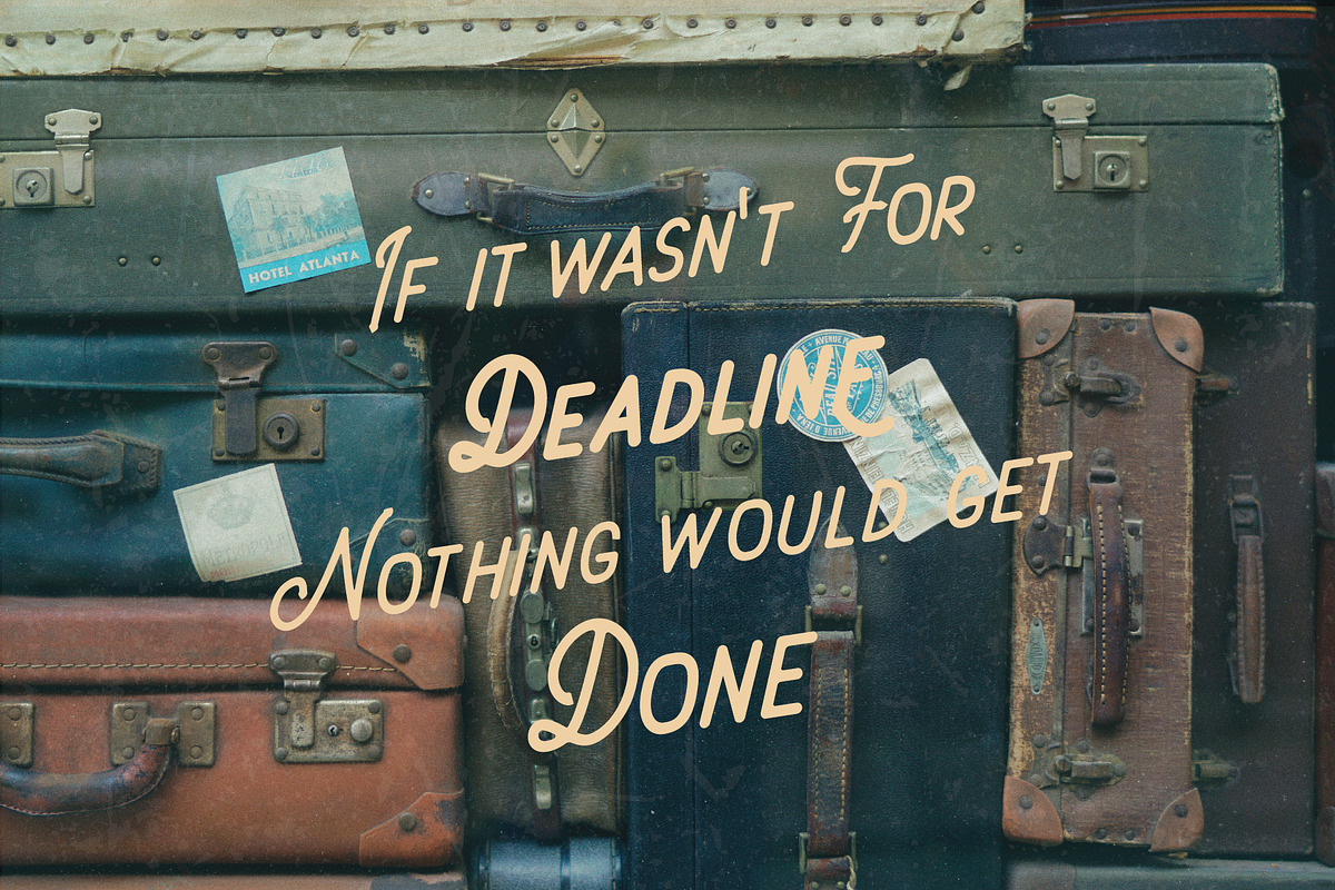 The Deadline - Vintage Sans Serif preview 5